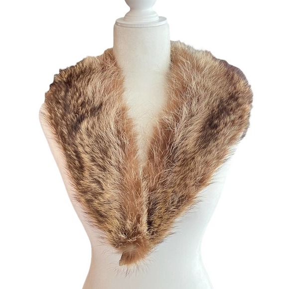 Vintage Raccoon Fur Shawl Collar - Picture 1 of 4